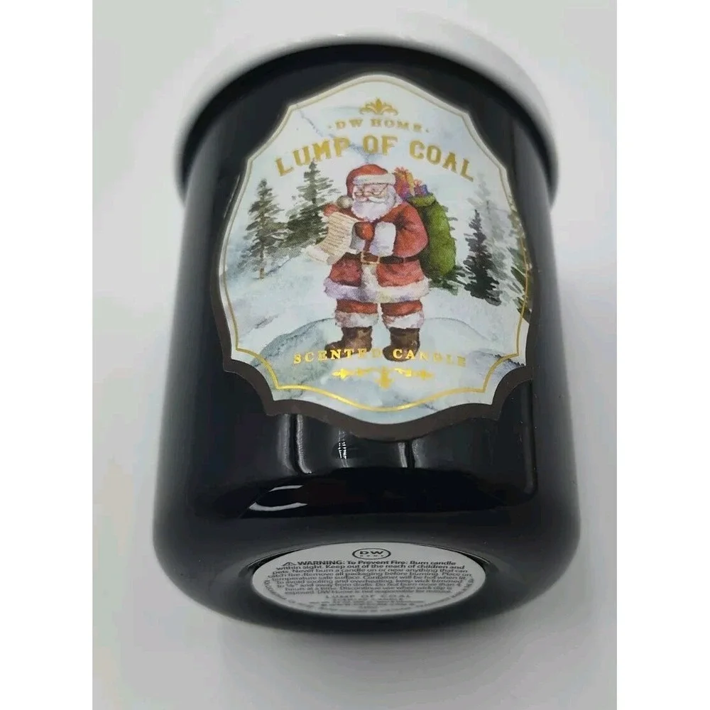 Candle LUMP COAL Scented Christmas 🎄🕯️🎅🏽 DW NEW Sm 3.8‎ oz Rare👀📸SEE📏📸
